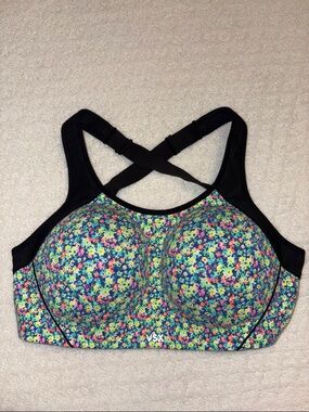 Victoria Secret VSX Standout Sports Bra - Floral - 32DDD / 32F